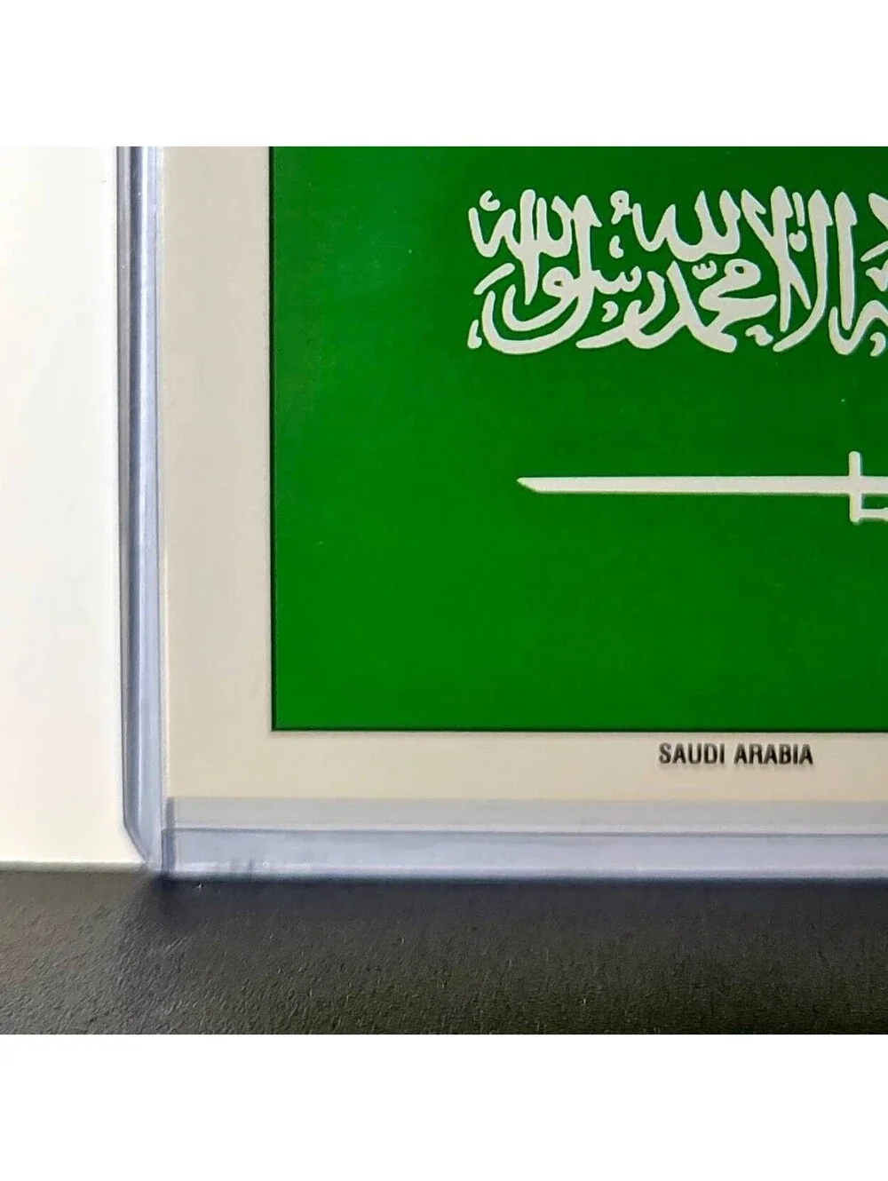 Saudi Arabia Flag 1991 Topps Desert Storm #30 Sticker Card